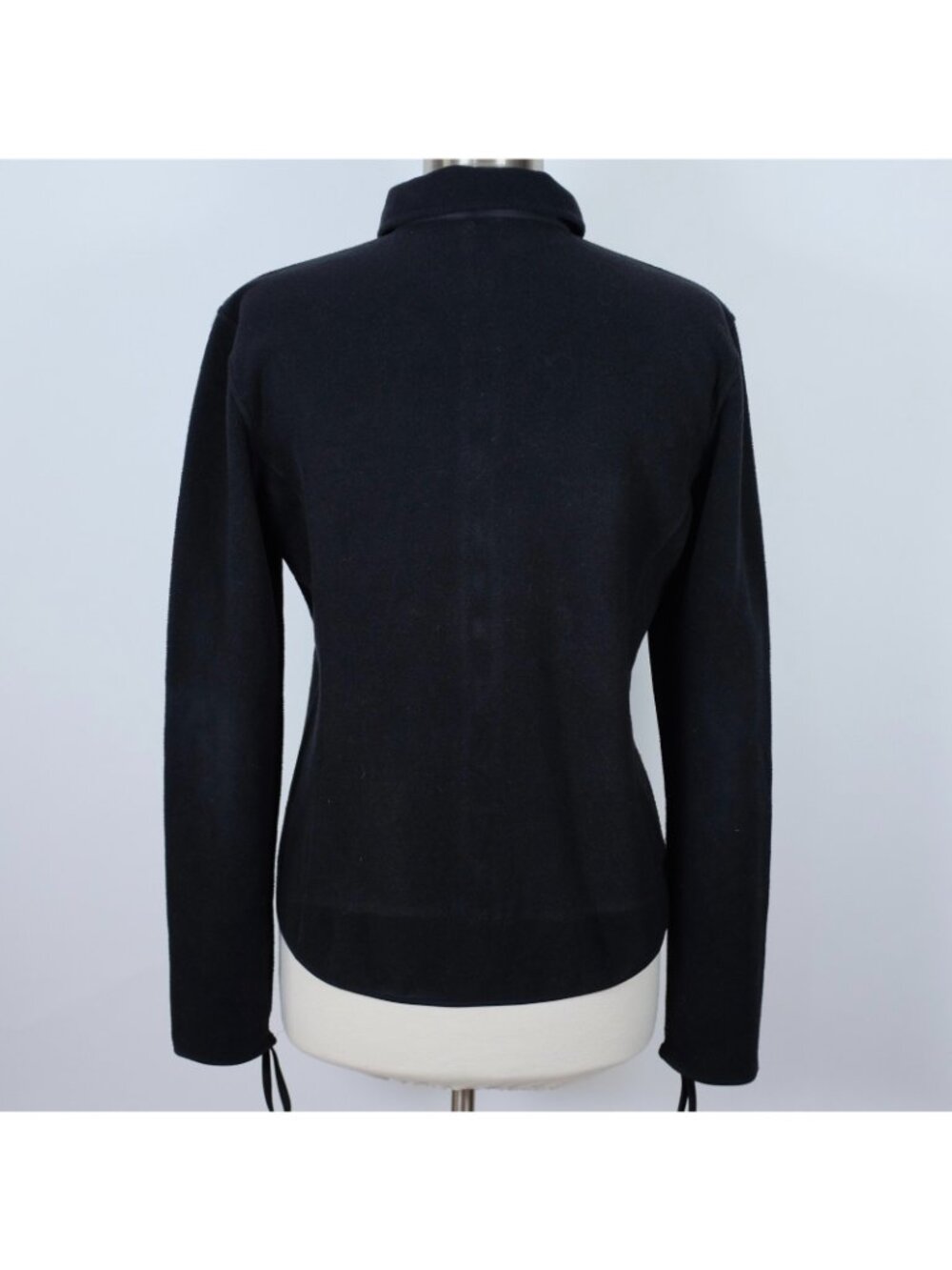 Y2K Prada Sport sz XL jacket fleece black zip front - Picture 3 of 11